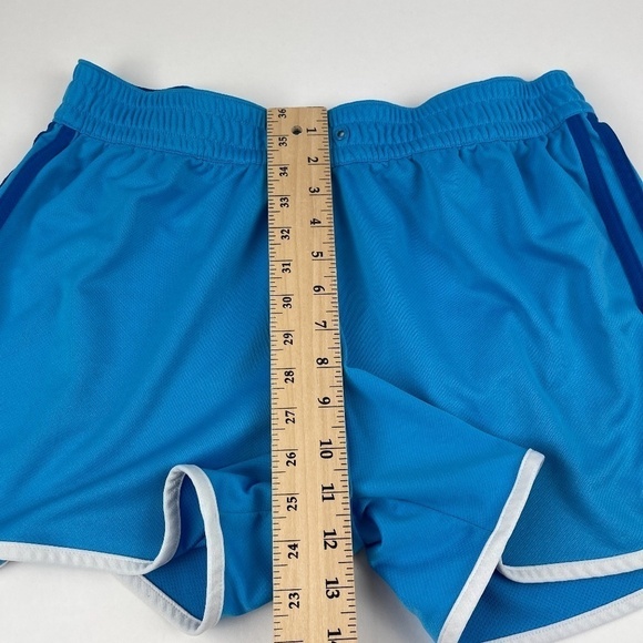 Adidas Athletic Shorts Womens Large Blue Elastic Waist - Picture 7 of 9